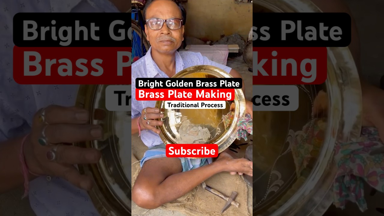 🔥🔥🔥How Brass Plate Are Made | Traditional Metal Craft | #shorts