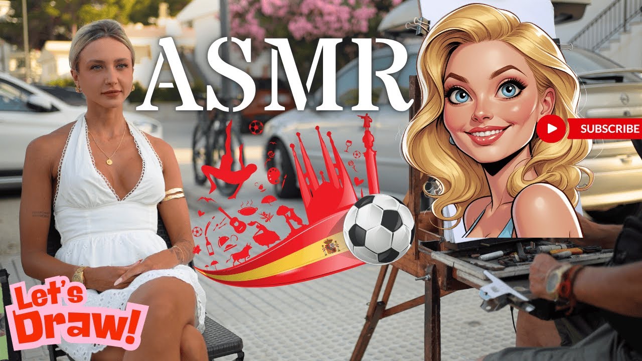 ASMR drawing of a portrait (DEUTSCH)