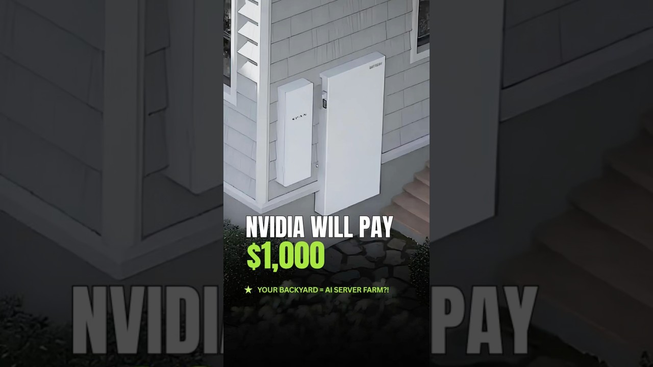 Nvidia Will Pay You $1,000 to Host an AI Data Center 😳⚡