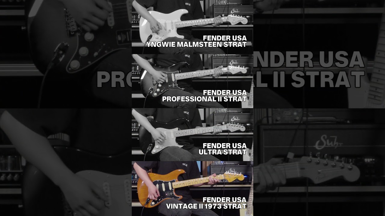 Fender USA Yngwie Malmsteen Strat vs Pro II vs Ultra vs Vintage II | Yngwie Malmsteen - Rising Force