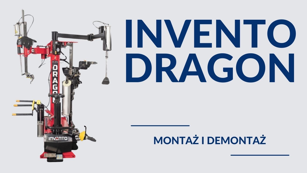 INVENTO DRAGON – montaż i demontaż opony na montażownicy z systemem bezłyżkowym