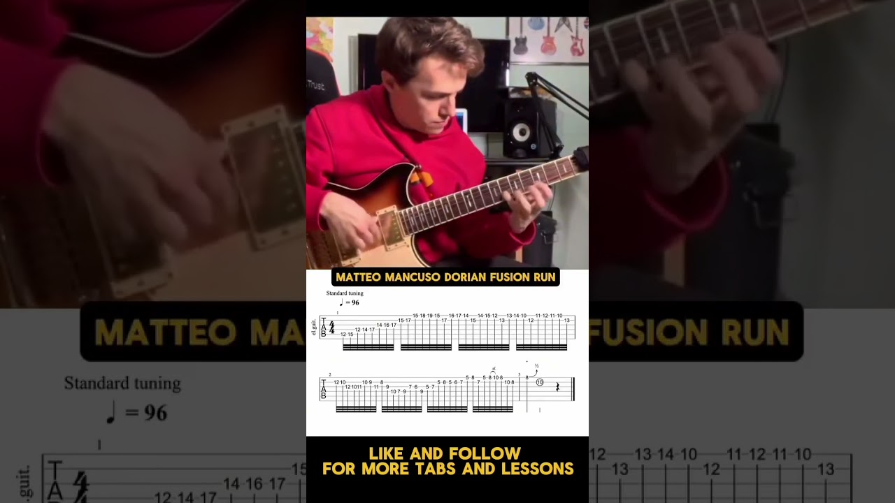 MATTEO MANCUSO | Fusion Run Licks with Tabs