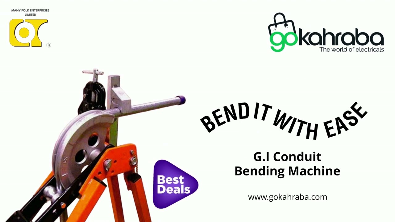 Hassle-Free GI Conduit Bending Machine