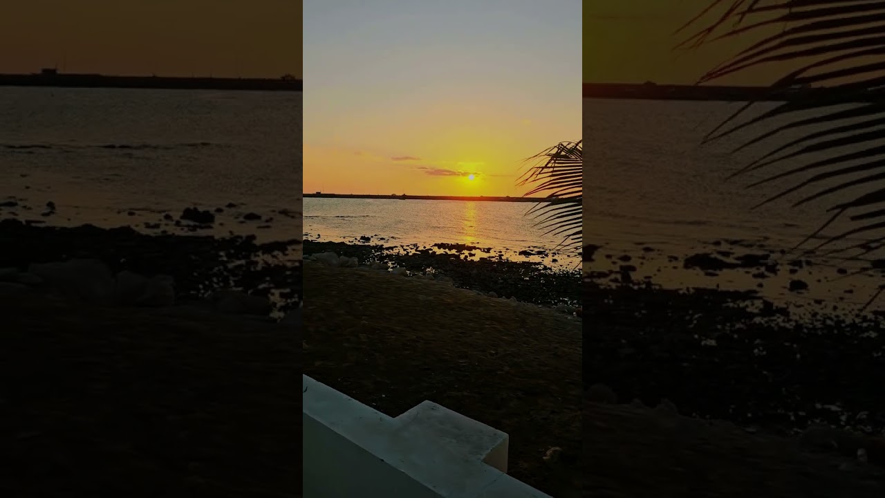 Golden Hour Bliss 🌅 | 3 Minutes of Beach Serenity 