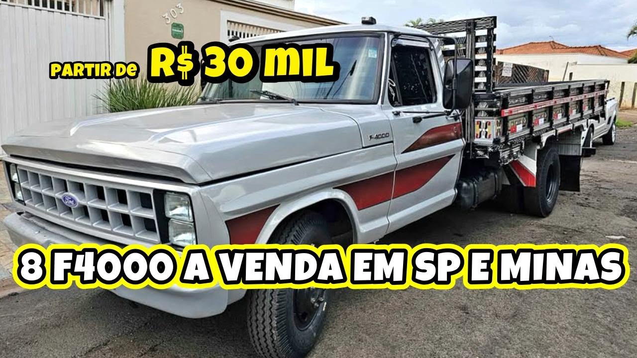 FORD F4000 8 CAMINHÕES A VENDA EM SÃO PAULO E MINAS FEVEREIRO 2026 DETALHES AQUI NO VÍDEO