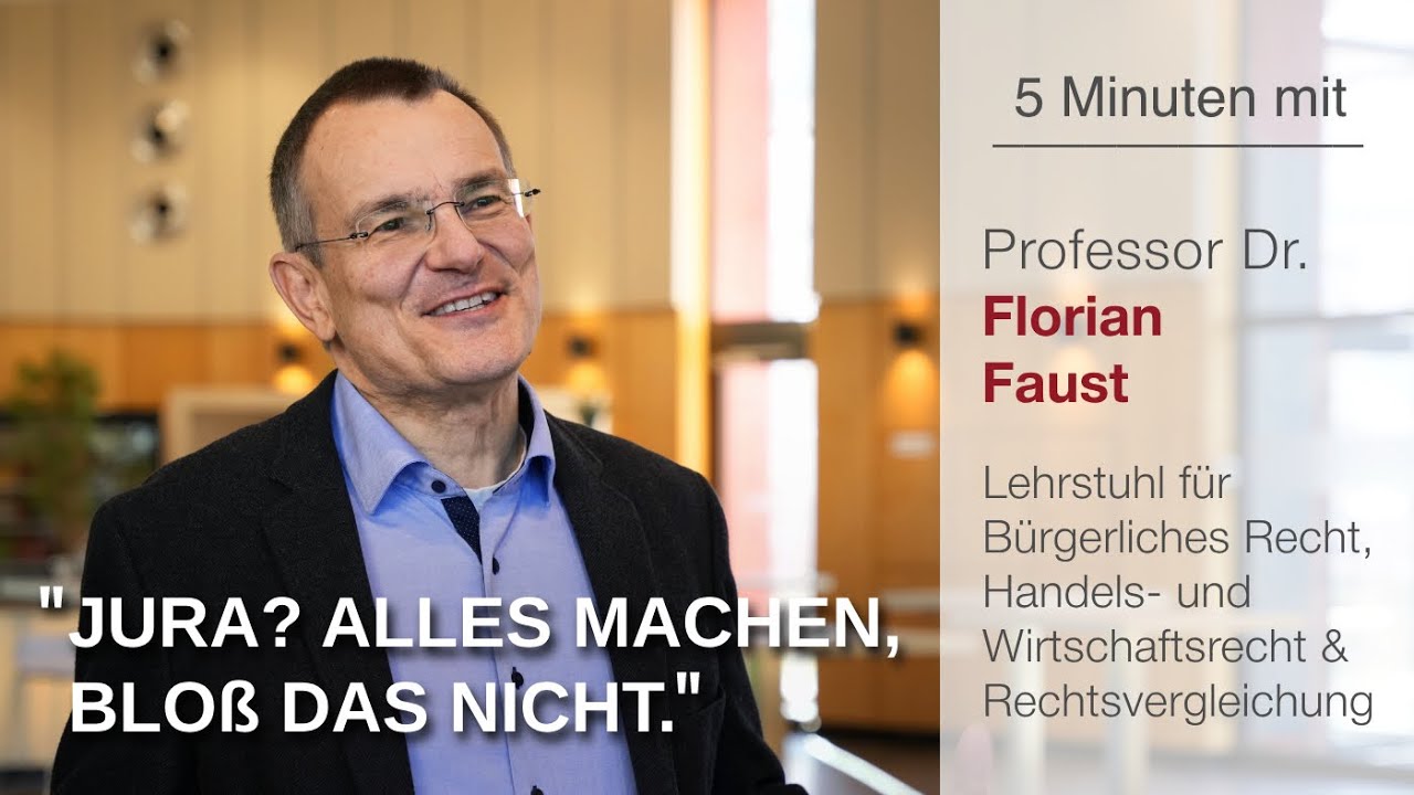 5 Minuten mit: Prof. Florian Faust