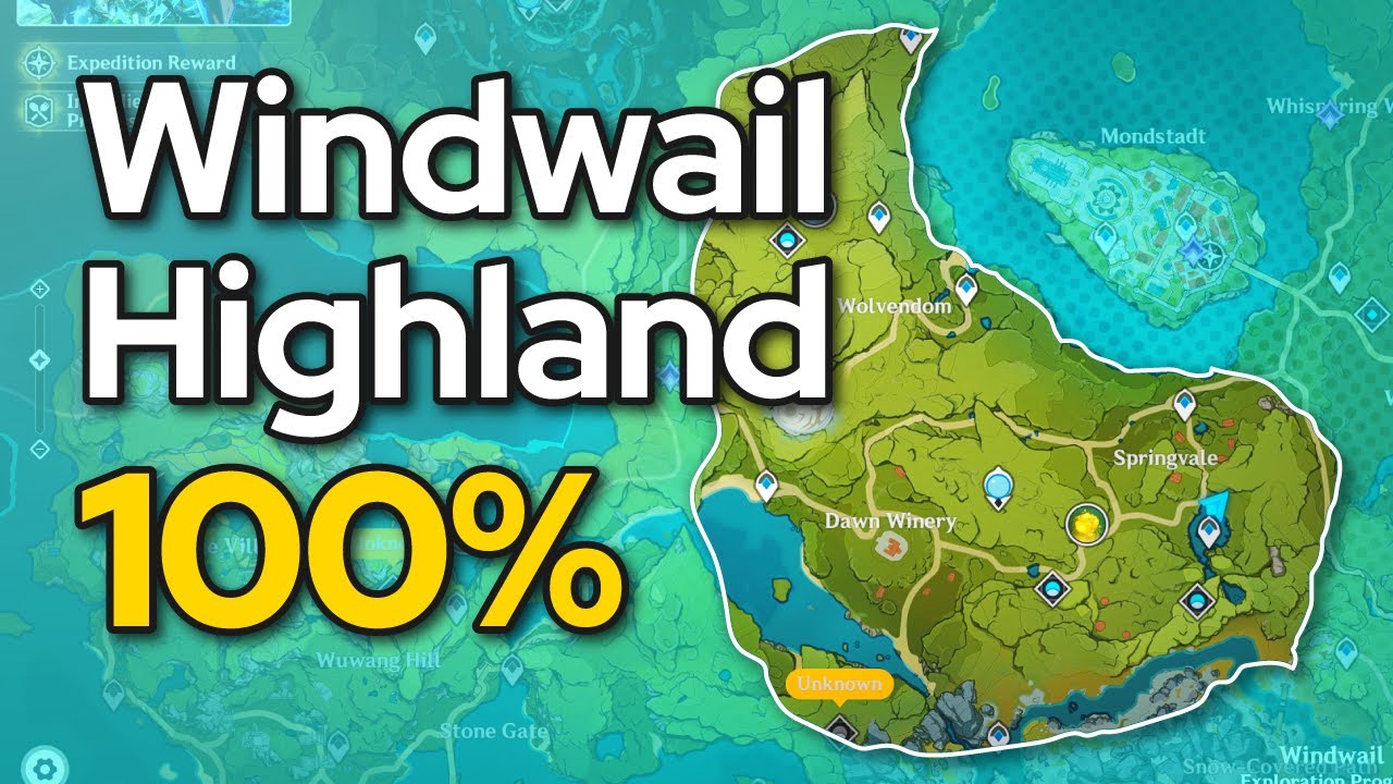 Windwail Highland 100% exploration guide