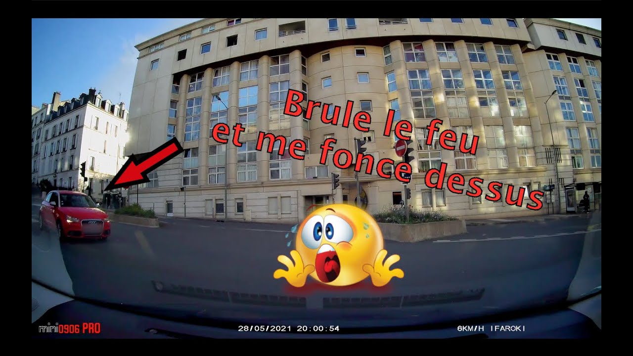 Dashcam France #105 / Brûle le feu et me fonce dessus