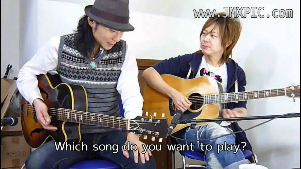 HAWAI Archtop & YAMAKI F-150 Dreadnought, 岡林による演奏