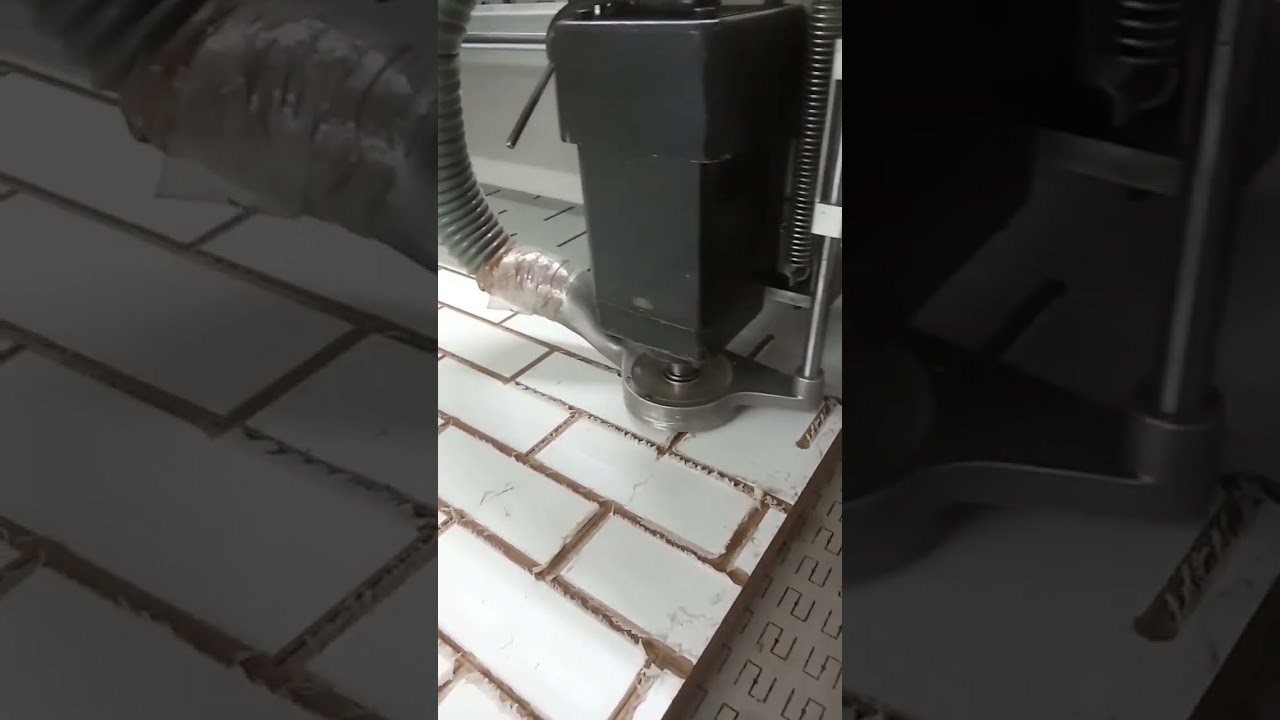 Bricks design Grooving in CNC