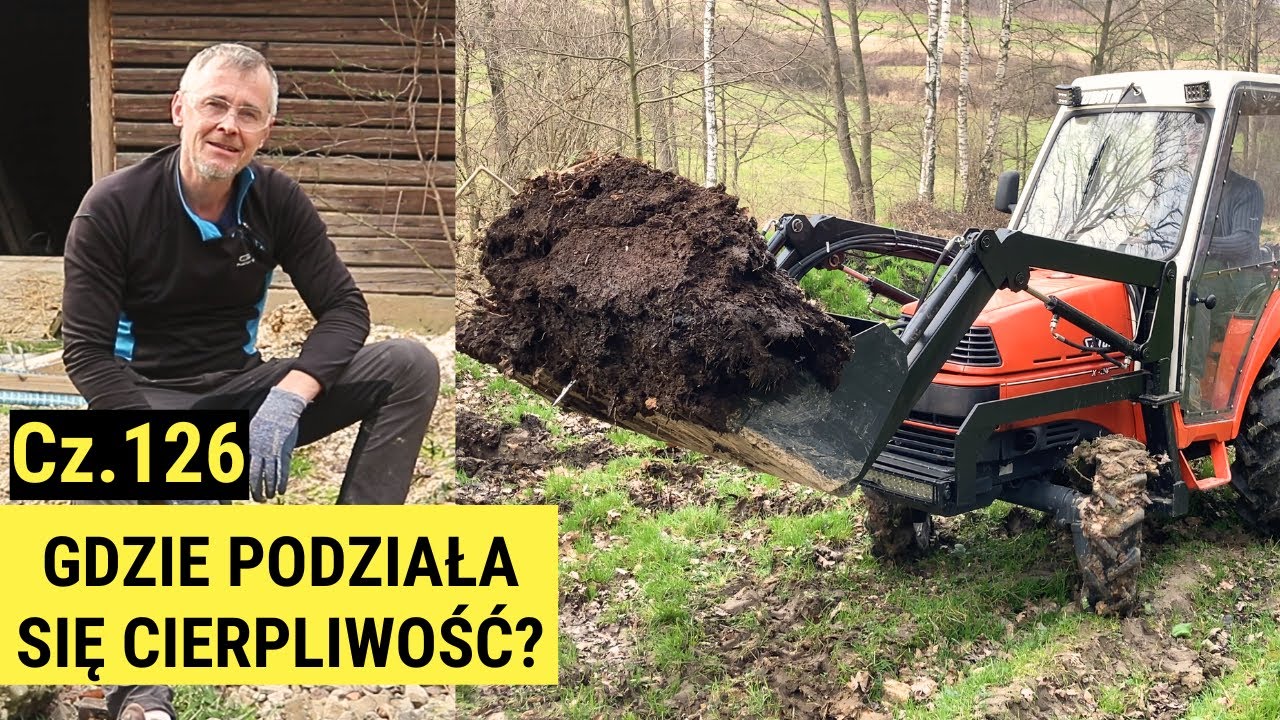Компост, навоз, щебень, трактор Kubota в действии | Место обитания Дамдыла часть 126