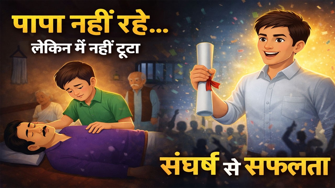 👉 गरीब बेटे ने पिता का सपना पूरा किया | Hindi Story | Beta Ki Kahani | Cartoon Video | Moral Story