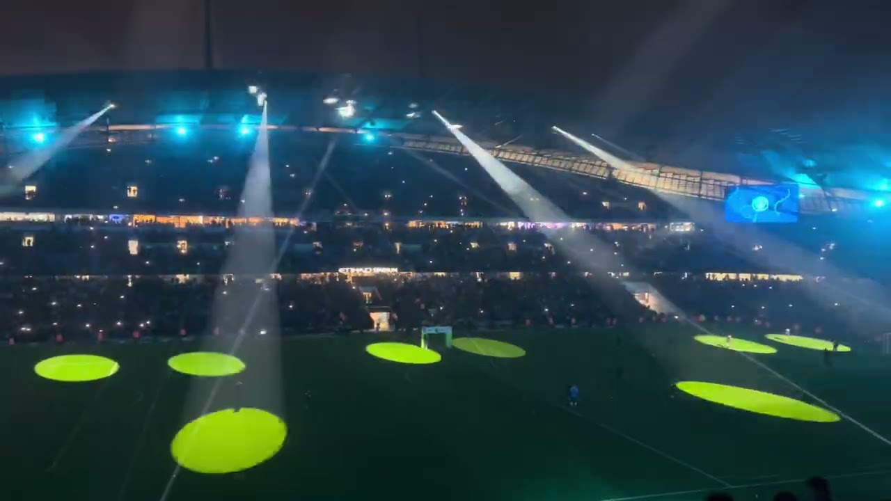 Fabulous Light Show at the Etihad