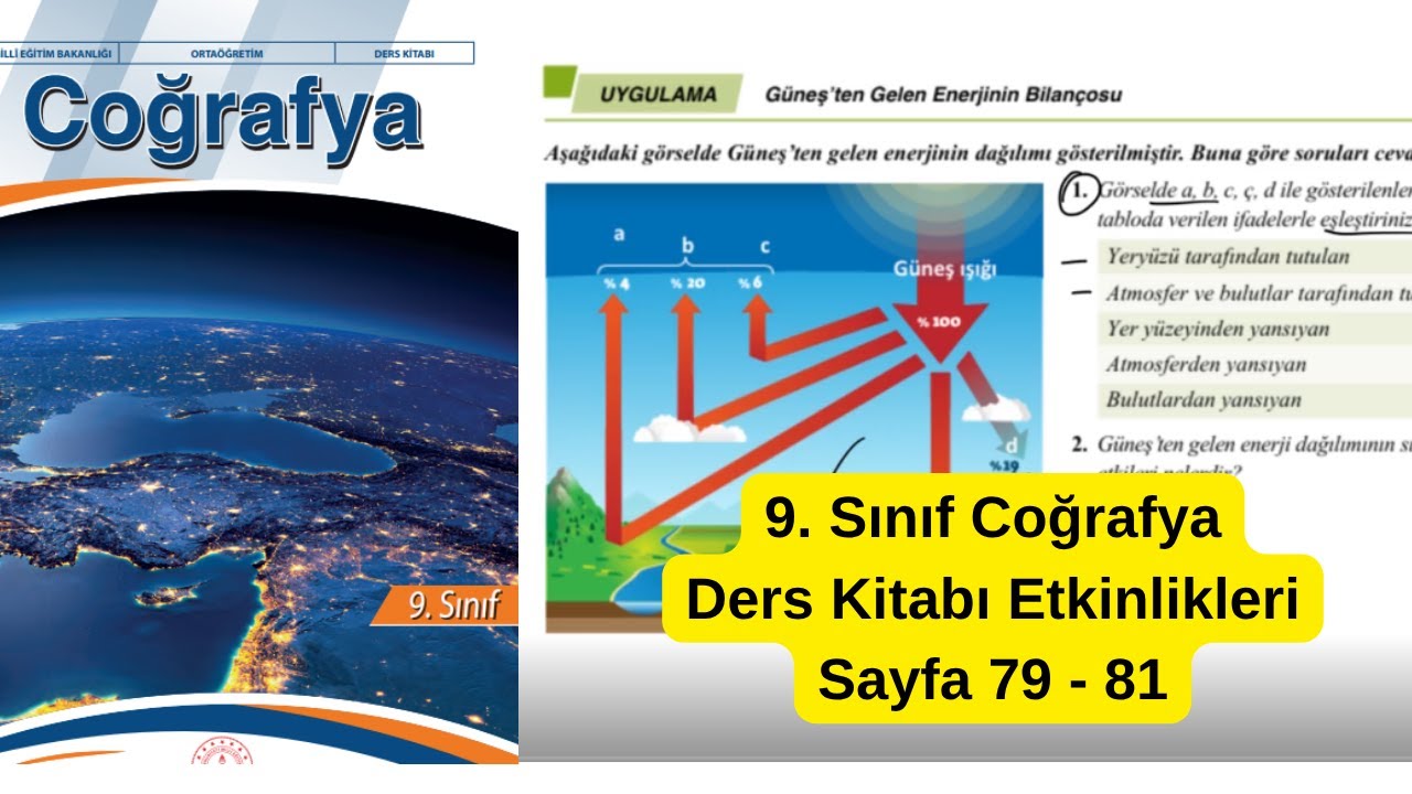 9. Sınıf Coğrafya Ders Kitabı 79 ve 81. sayfa cevapları meb ders kitabı çözümü