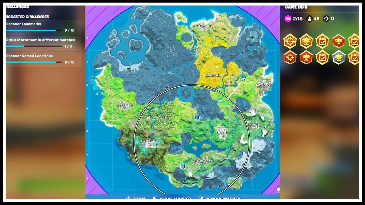 All 10 Landmarks Fortnite New World Challenge