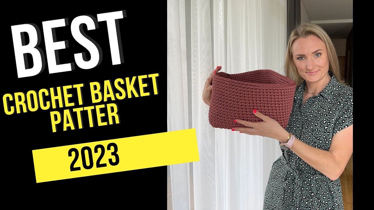 Square crochet basket tutorial for beginners