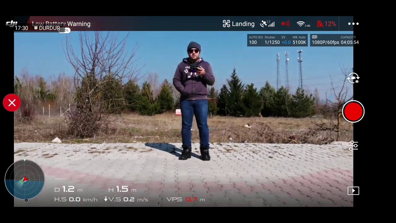 MAVİC AİR MESAFE TESTİ -2 DERECEDE