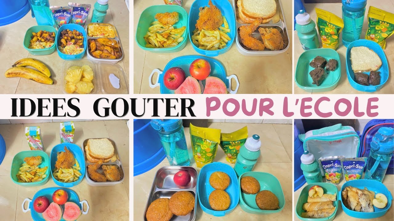 IDEES DE GOUTERS POUR L'ECOLE A FAIRE SOI MEME🍱/IDEES DES LUNCH BOX  FACILES POUR L'ECOLE!!😋2024