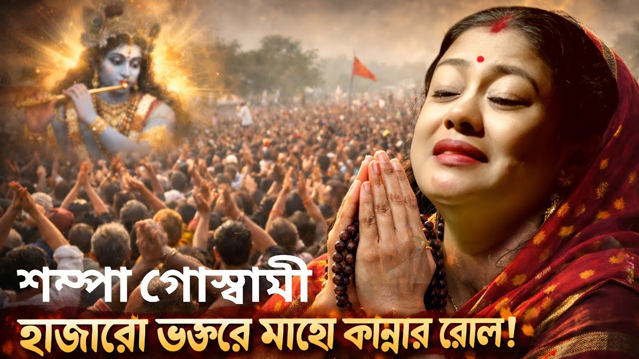 হাজার হাজার দর্শক কেঁদে পাগল এই কীর্তন শুনে, সম্পা গোস্বামী কীর্তন, Sampa Goswami Kirtan gaan 