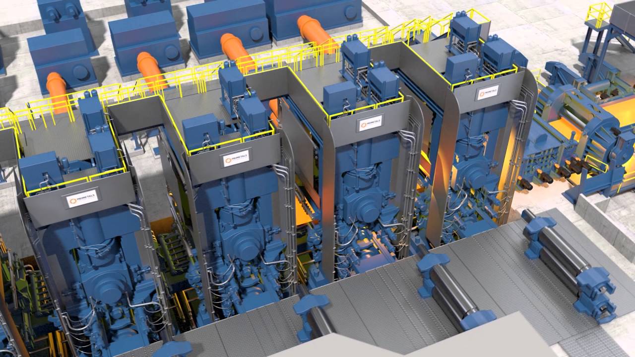 Hot Strip Mill (HSM) process animation | Primetals Technologies