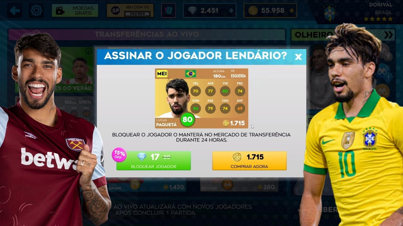 DLS | Modo Carreira Seleção Brasileira #23 ( Paquetá Convocado !! )