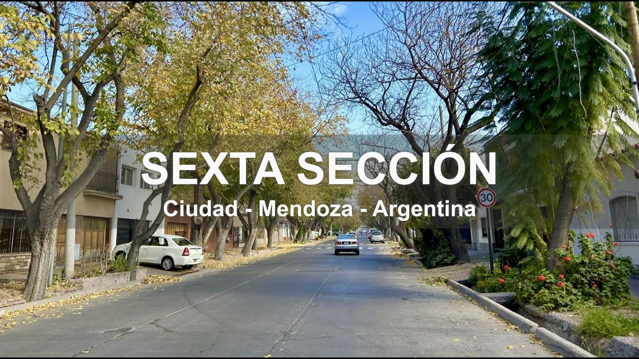Recorrido por Calles de la Sexta Sección - Jorge A. Calle y Fader - Mendoza - Argentina