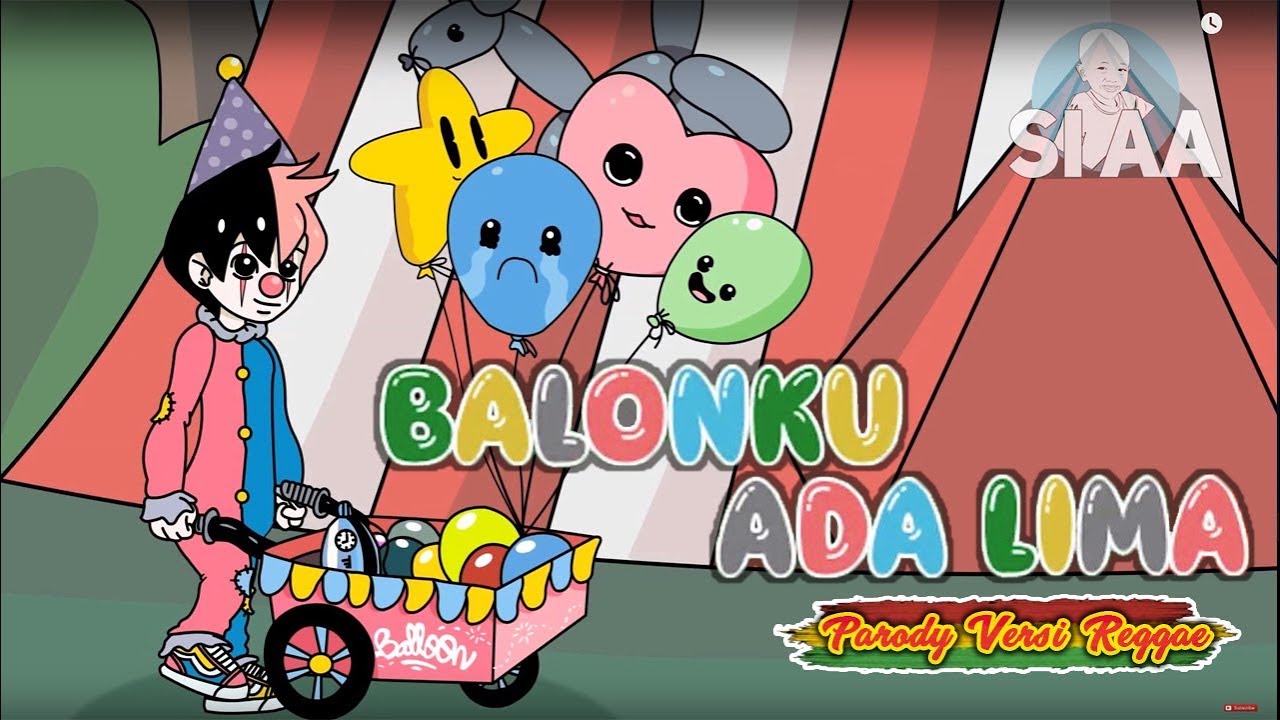 Balonku ada Lima  Versi Reggae (Video Animasi) l Cover LAGU ANAK INDONESIA