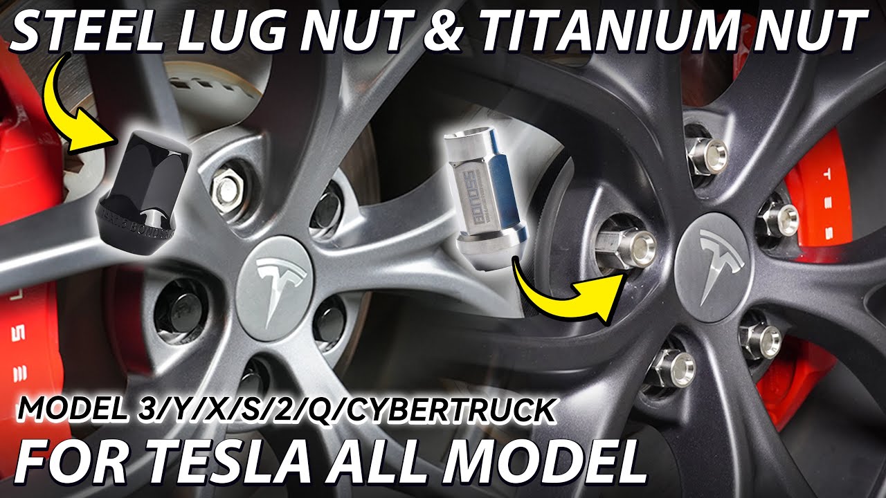 Repalcing Lug Nuts For Tesla Model 2/Q/Y/X/3/Cybertruck | BONOSS Titanium Lug Nuts & Steel Nuts