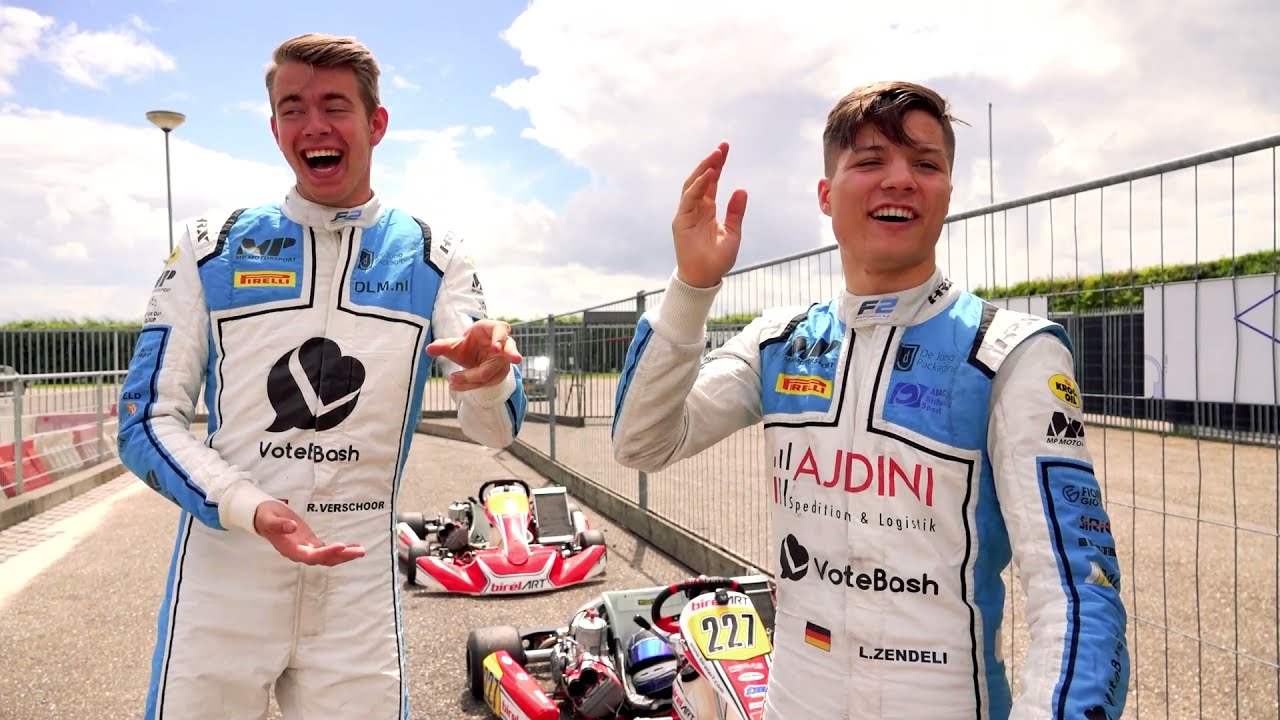 Karting with Formula 2 drivers Richard Verschoor and Lirim Zendeli