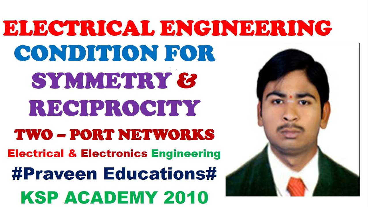 CONDITION FOR SYMMETRY & RECIPROCITY OF TWO - PORT NETWORK PARAMETERS