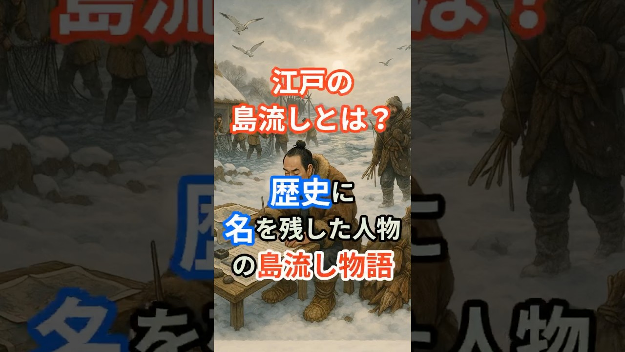 【江戸の島流し】偉人たちの絶海の暮らし