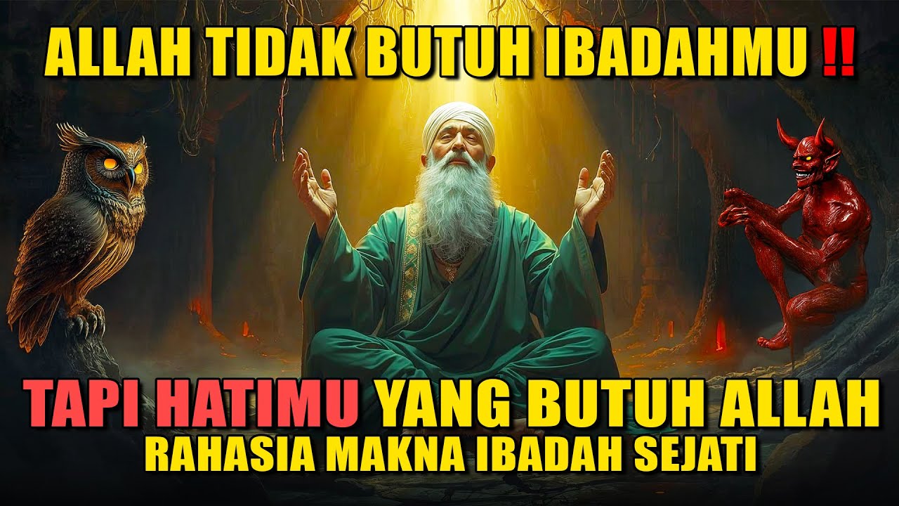 ALLAH TIDAK BUTUH IBADAHMU — Tapi HATIMU yang Butuh ALLAH | Rahasia Makna Ibadah Sejati