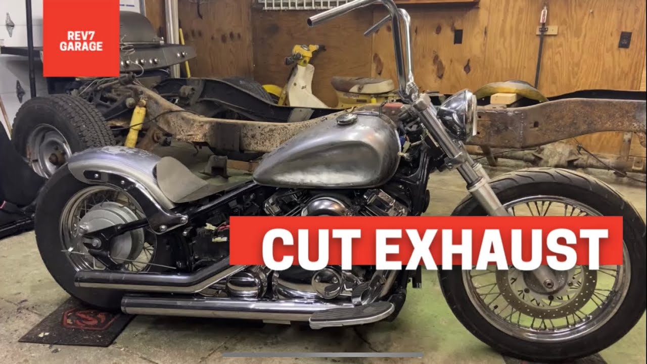VStar Bobber Build Pt. 8 Exhaust