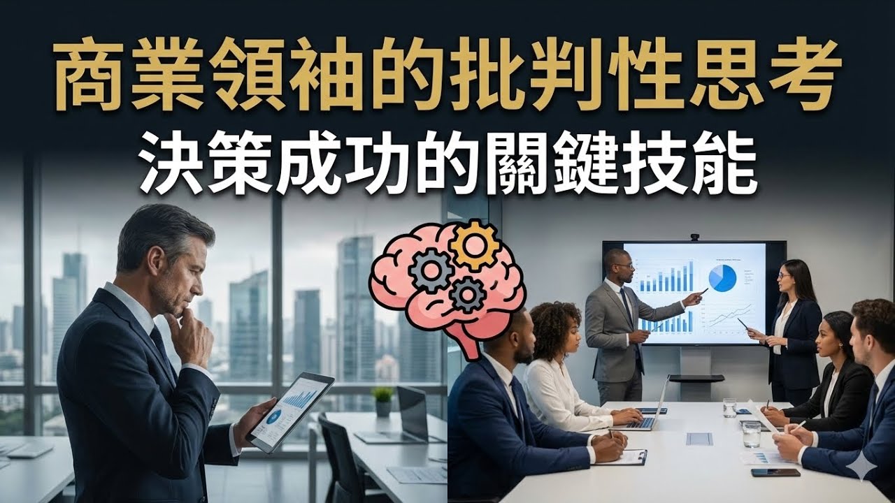 如何培養商業領袖的批判性思考？決策成功的關鍵技能是什麼？