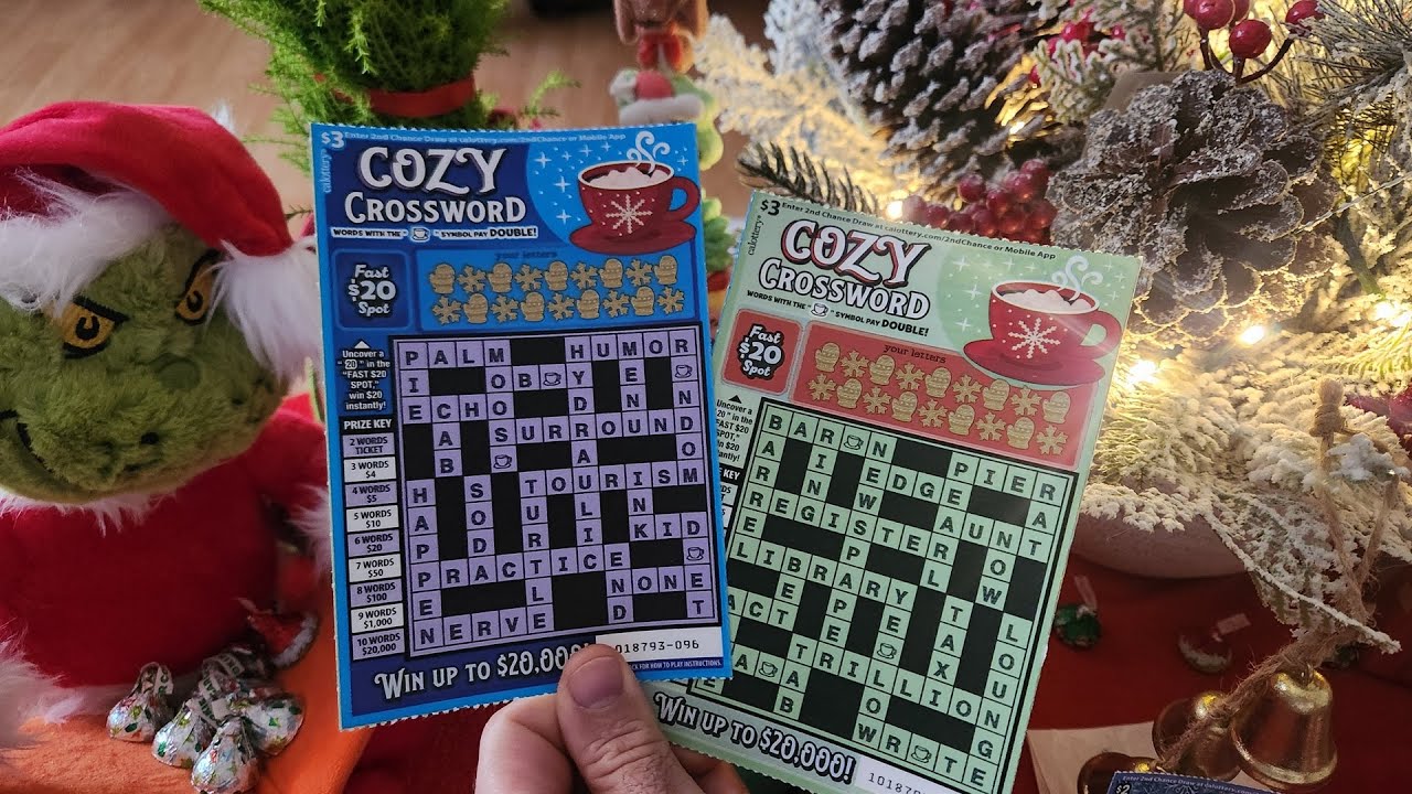 Уютные скретч-карты с кроссвордом за 3 доллара.