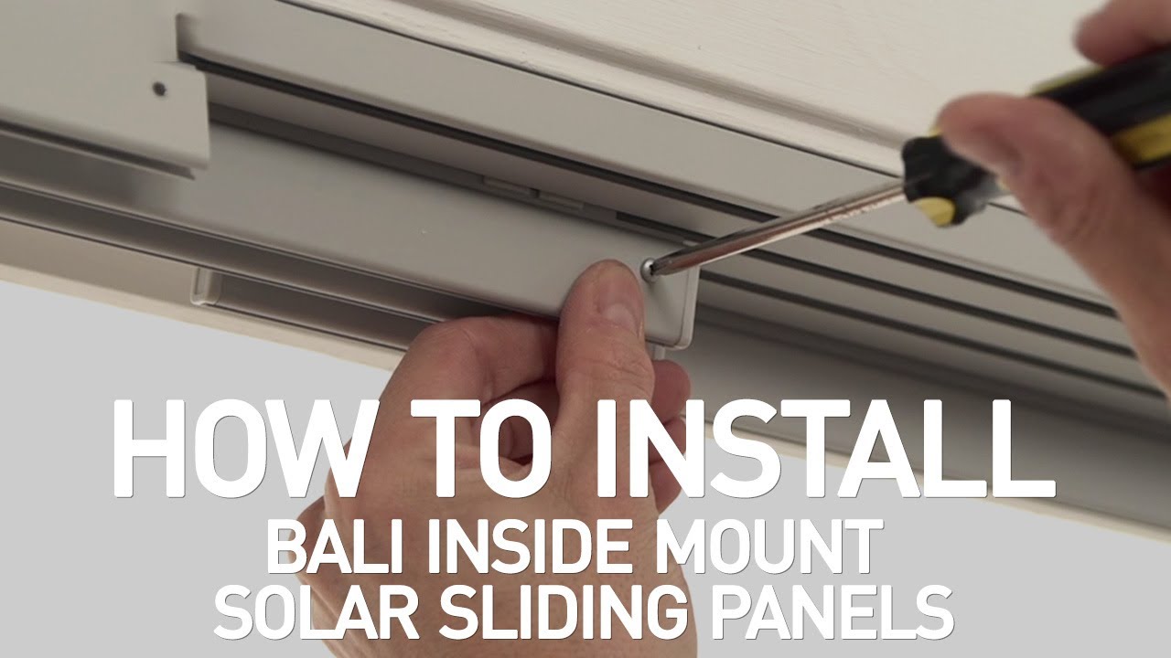 How to Install Bali Solar Roller Sliding Panels - Inside Mount