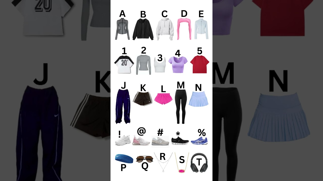 pick your outfit - athletic edition 3 #sportsoutfit #pickyouroutfit #outfit #outfitideas