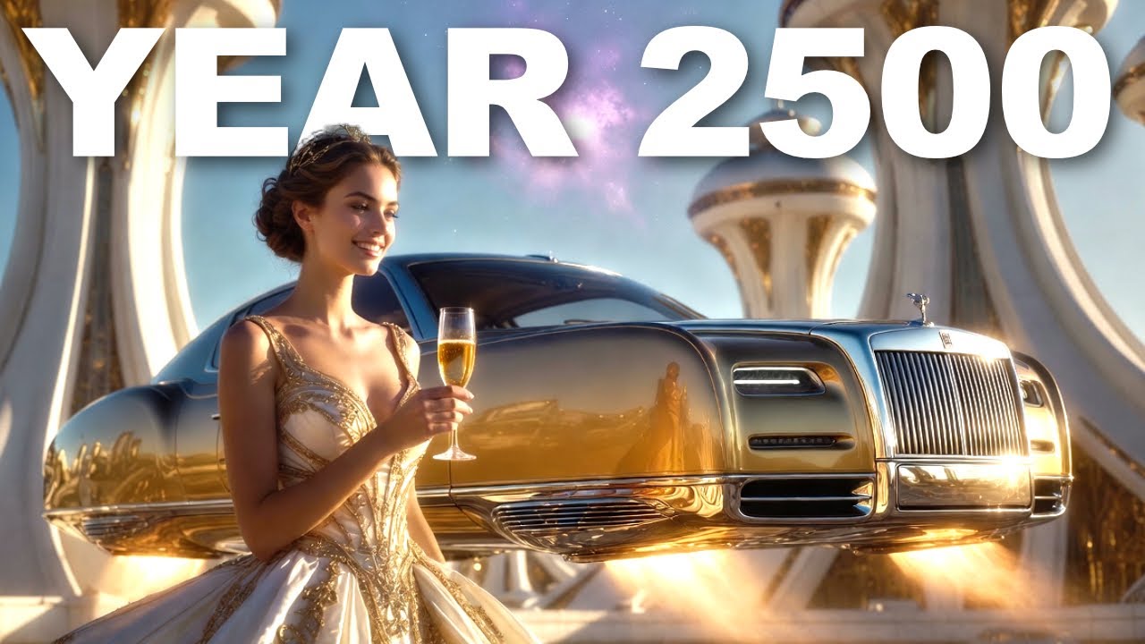 Life in Golden Luxury Cities 2500 | Sci-Fi Short Film 4K | Background Music