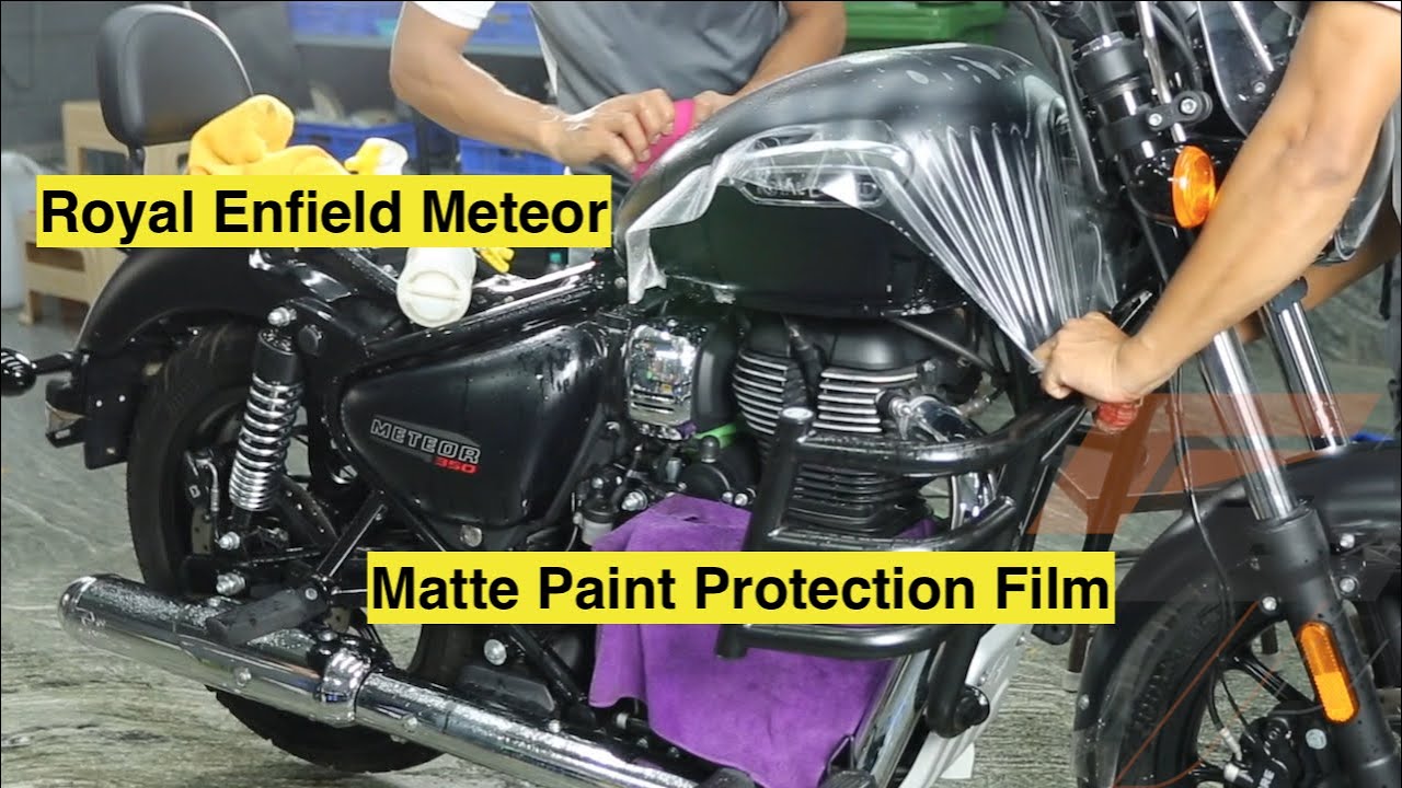 2022 Royal Enfield Meteor 350 Matte Paint Protection Film | NuGen PPF | F24 Car Care | Bangalore