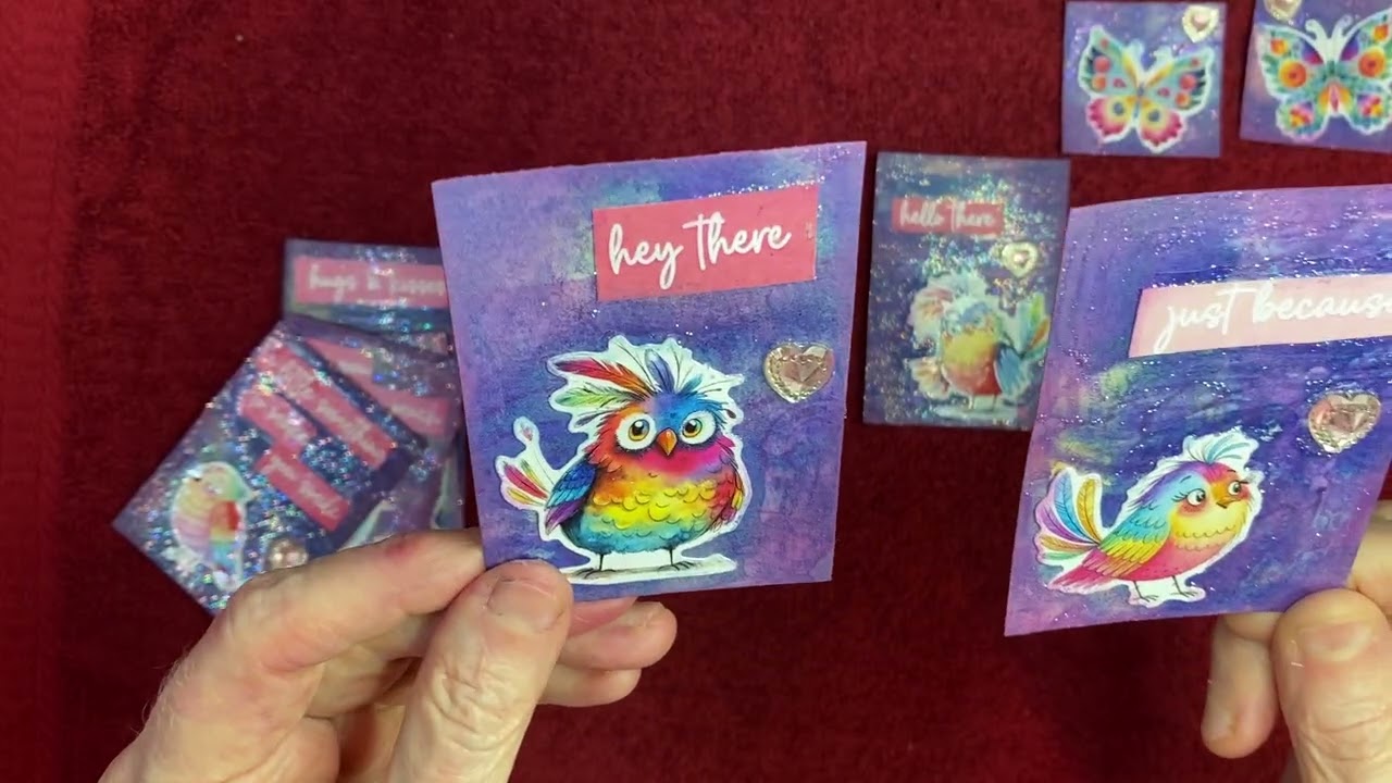 Mixed Media ATCs and twinchies❤️
