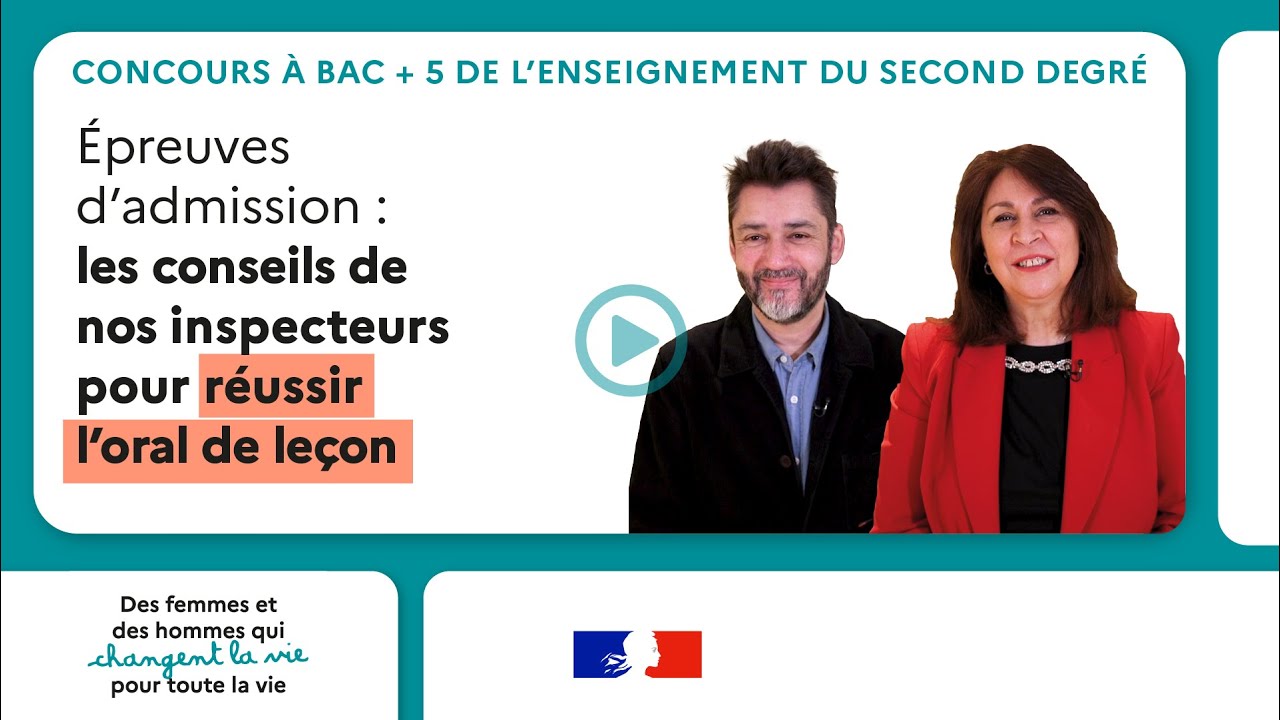 DEVENIR ENSEIGNANT : Réussir l'oral de leçon