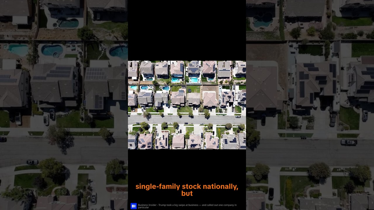 Trump Announces Plan to Bar Large Institutional Investors From Buying SingleFamily Homes