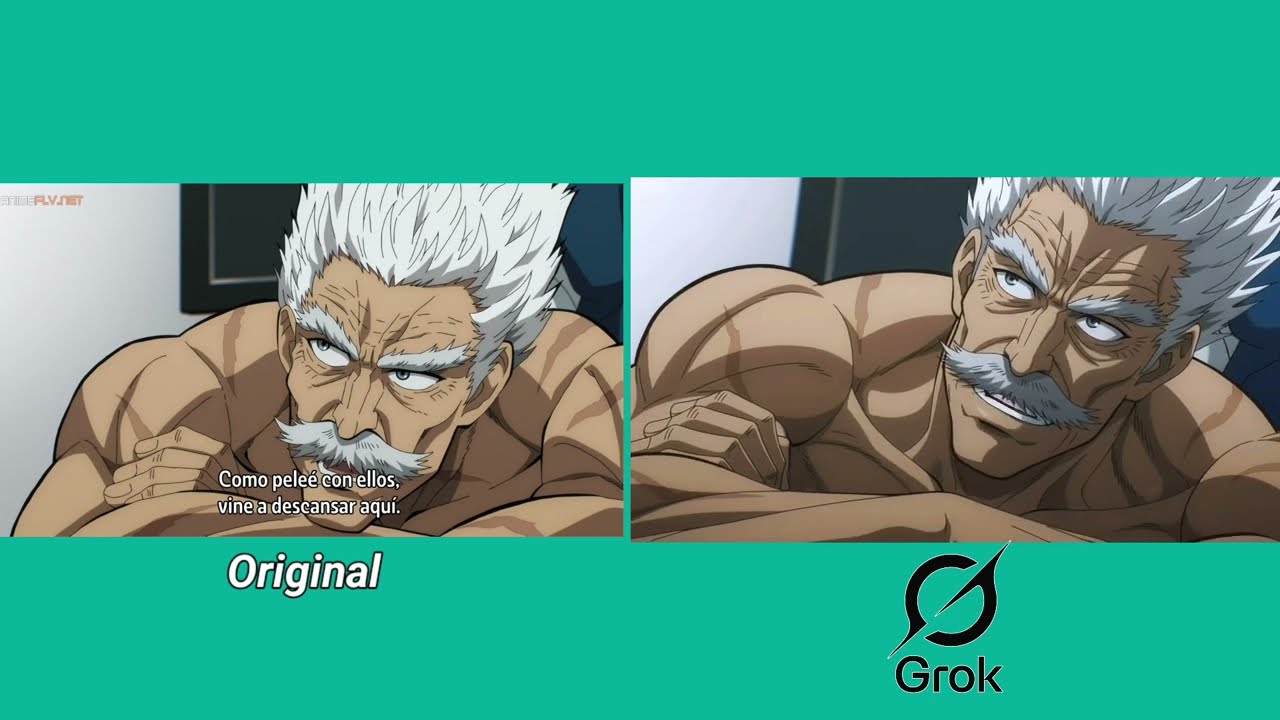 Animando una escena de One punch man temporada 3 con Grok Imagine 3#