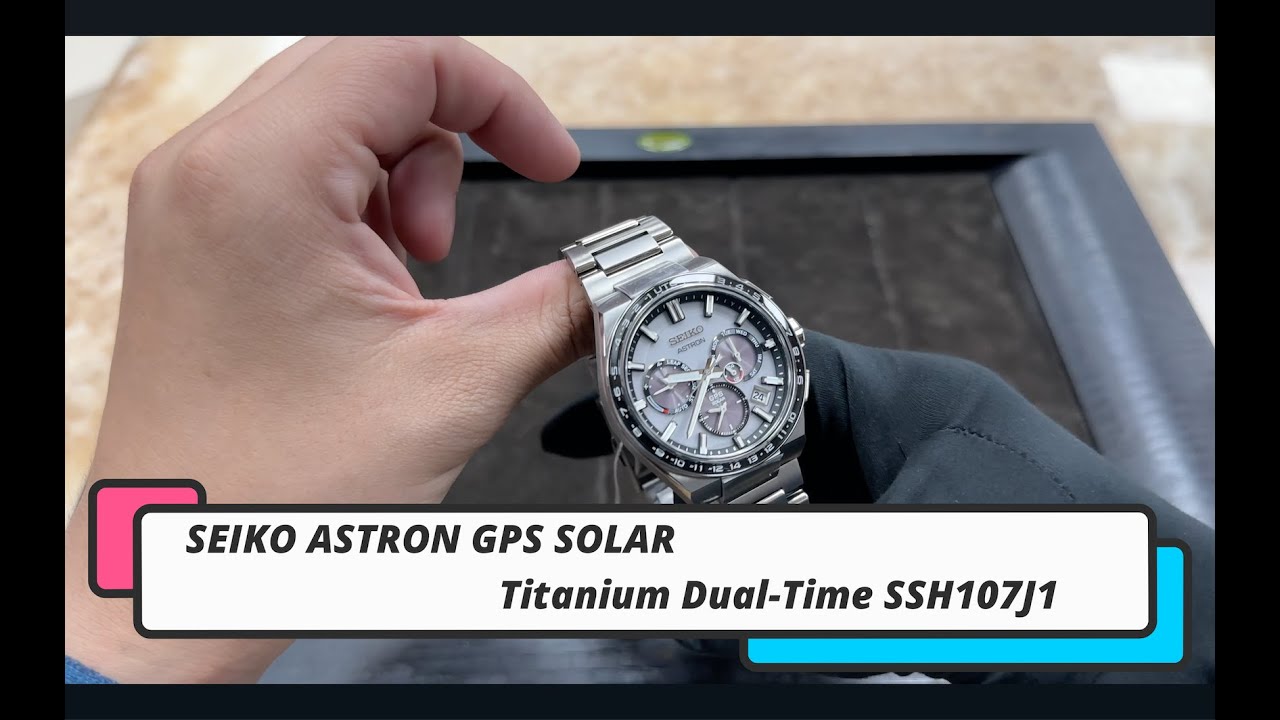 SEIKO ASTRON GPS SOLAR Titanium Dual Time SSH107J1