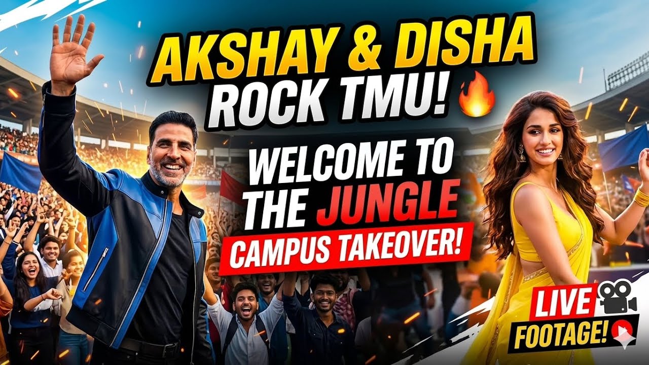 Akshay Kumar and Disha Patani visited Teerthanker Mahaveer University (TMU) in Moradabad on June 22