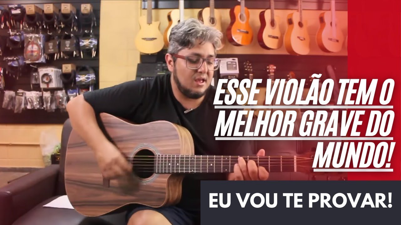 SERÁ QUE TEM O MELHOR SOM GRAVE - Violão Folk Rozini Rx315 Presença Brasil