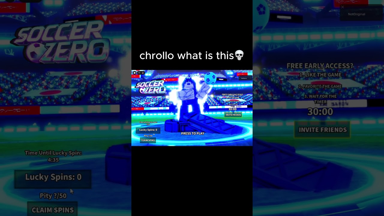 Soccer😎 #zero #chrollo #roblox 🔥 #bluelock #bluelockrivals