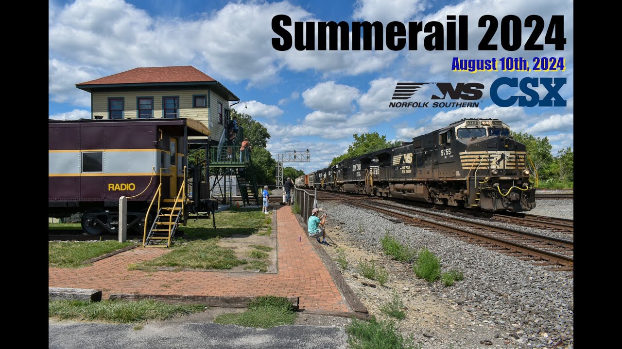 Trains before and after Summerail 2024: August 10th, 2024