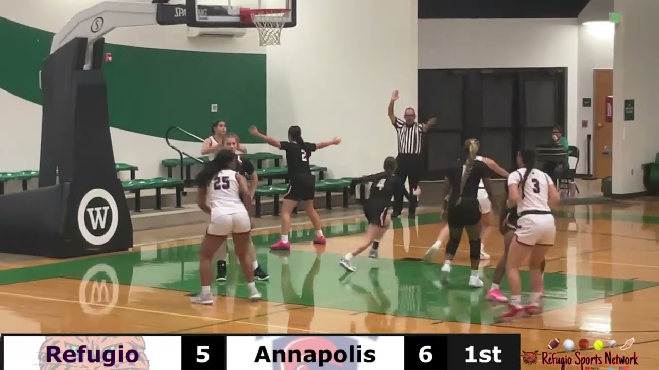 2025:  Varsity Girls 🏀:  Refugio vs Annapolis Christian Academy