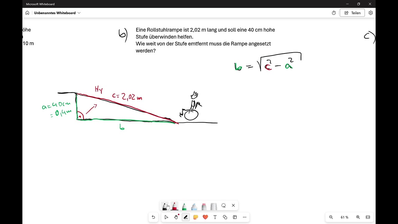Satz des Pythagoras: Anwendungsaufgaben
